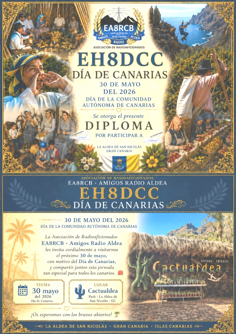 Actividad Día de Canarias 2026 - EH8DCC